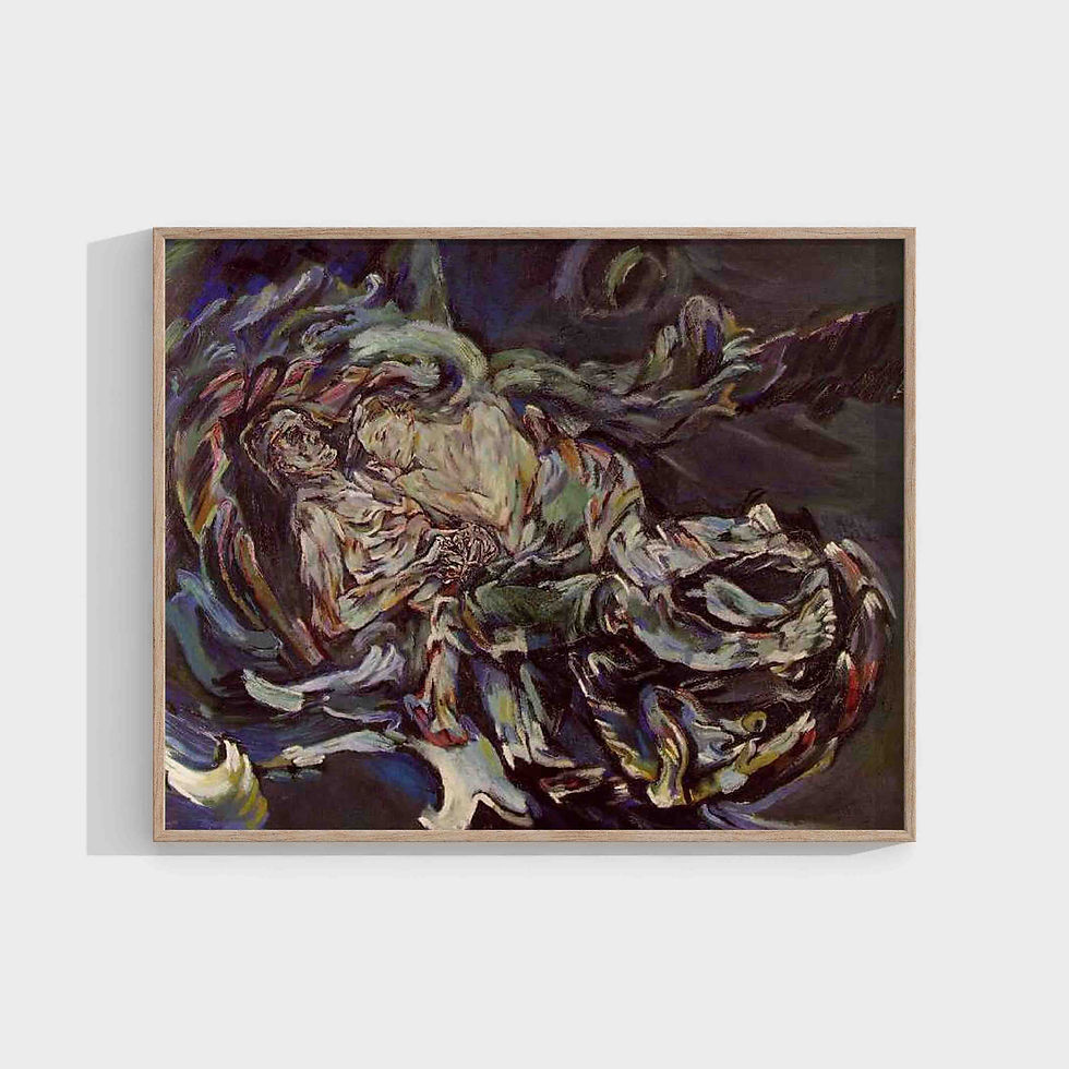 Oskar Kokoschka : The Bride of the Wind or The Tempest