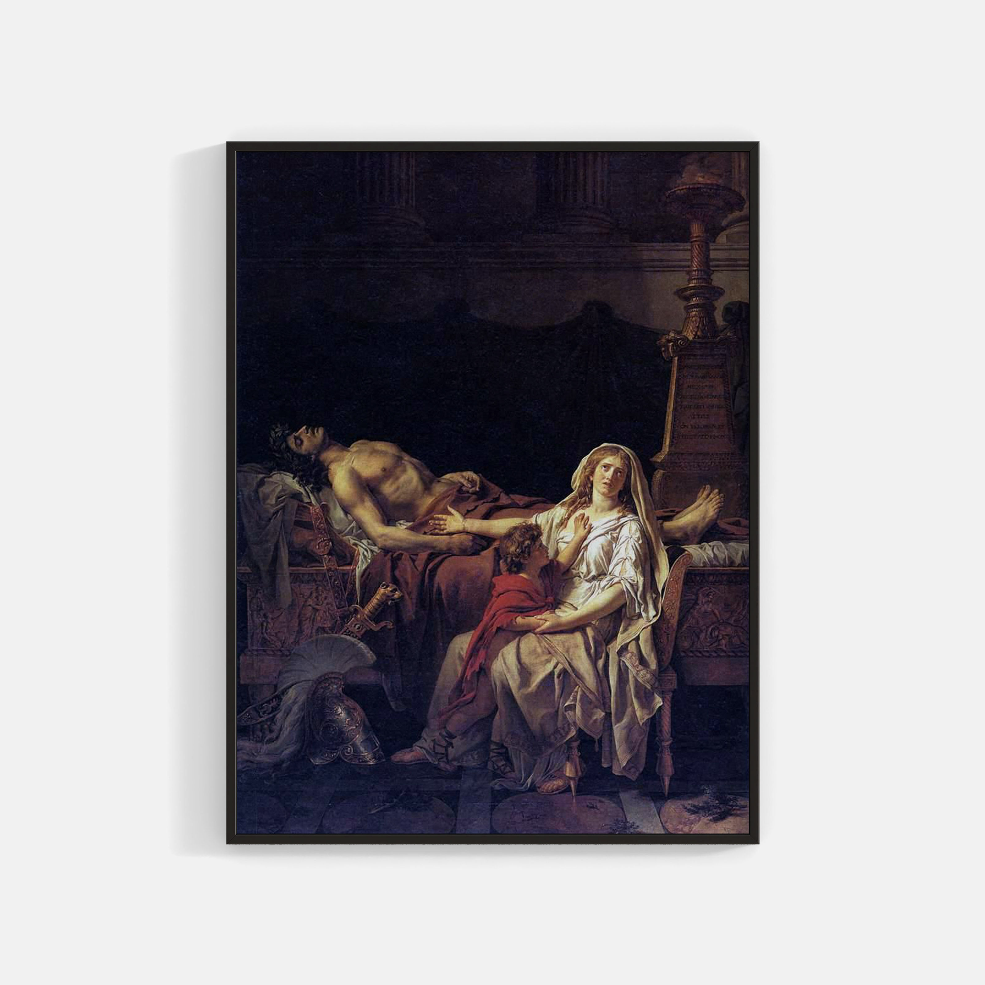 Jacques-Louis David: Andromache Mourning Hector (1783) Wall Art