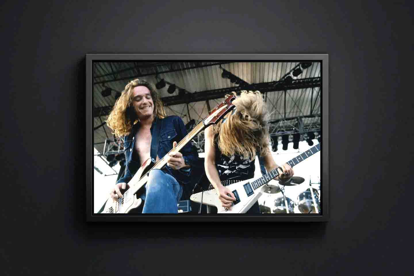 Cliff Burton Premium Canvas Poster - Kirk Hammet Metallica Wall Art Decor