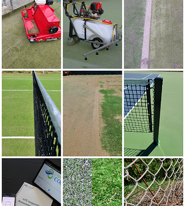 specialist tennis court maintenance activities