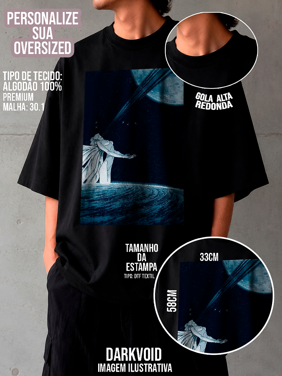 Miniatura: CAMISAS OVERSIZED PREMIUM PERSONALIZADAS 100% ALGODÃO