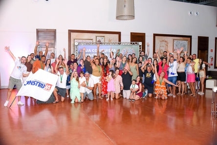 Equipe reunida no Vila Galé Touros