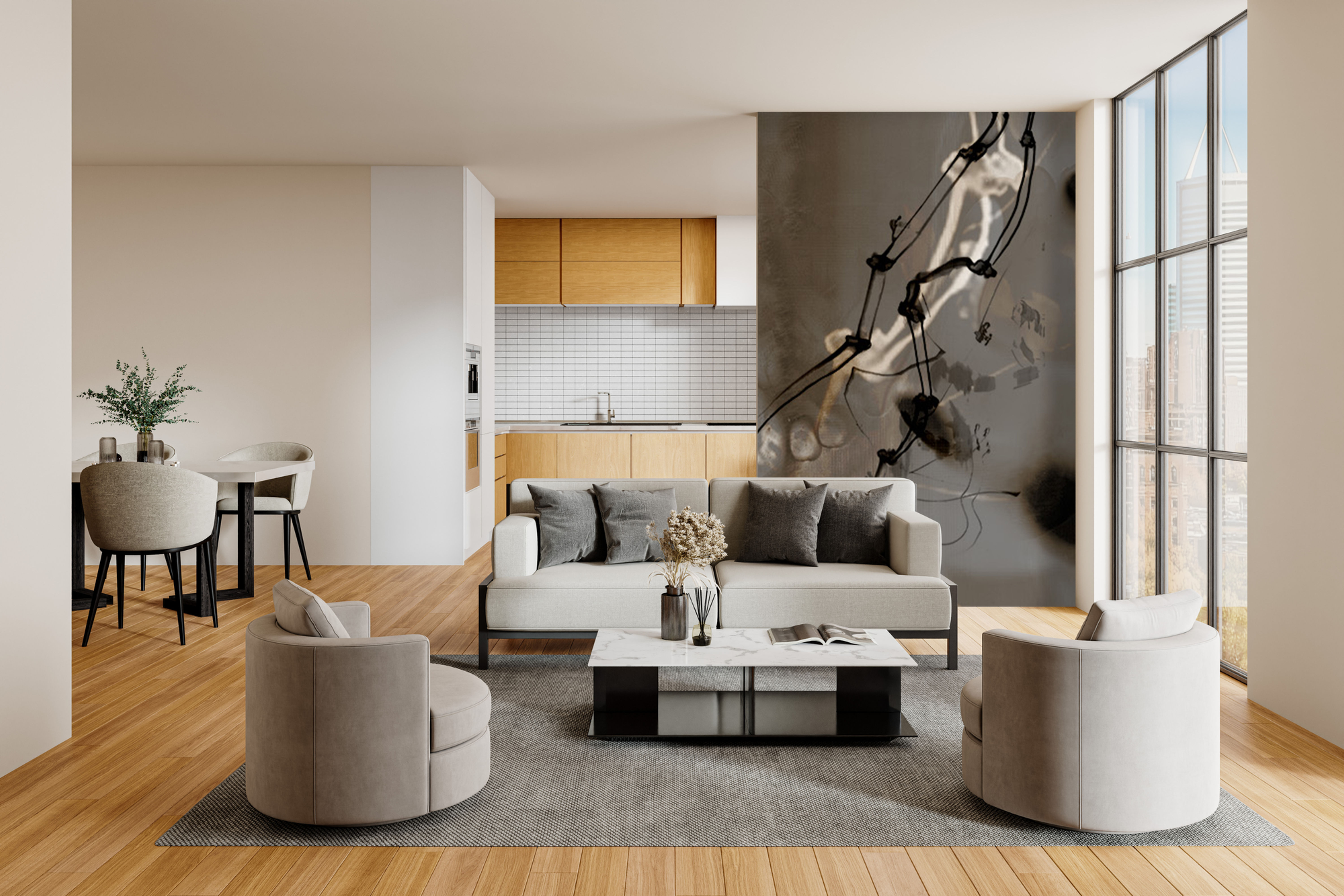 Murales en interiores (imágenes de referencia)