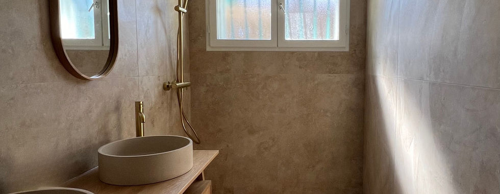 détail de la nouvelle salle d'eau