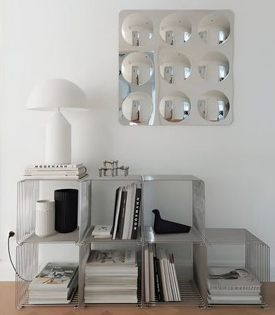 Objets de décoration chromés