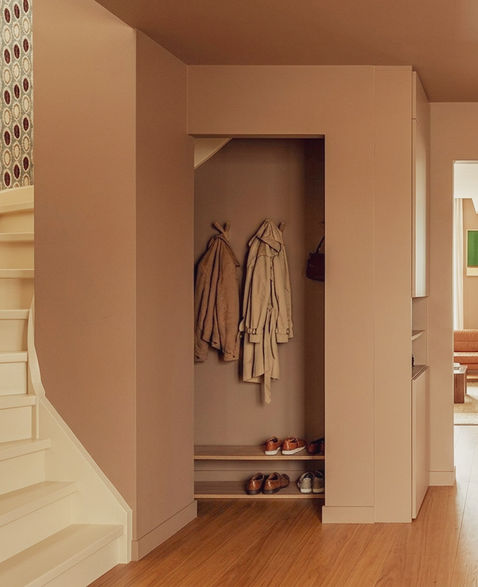 Optimisation de l'entrée, création vestiaire
