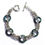 Thumbnail: Silver Chain & Bermuda Blue Swarovksi Braclet