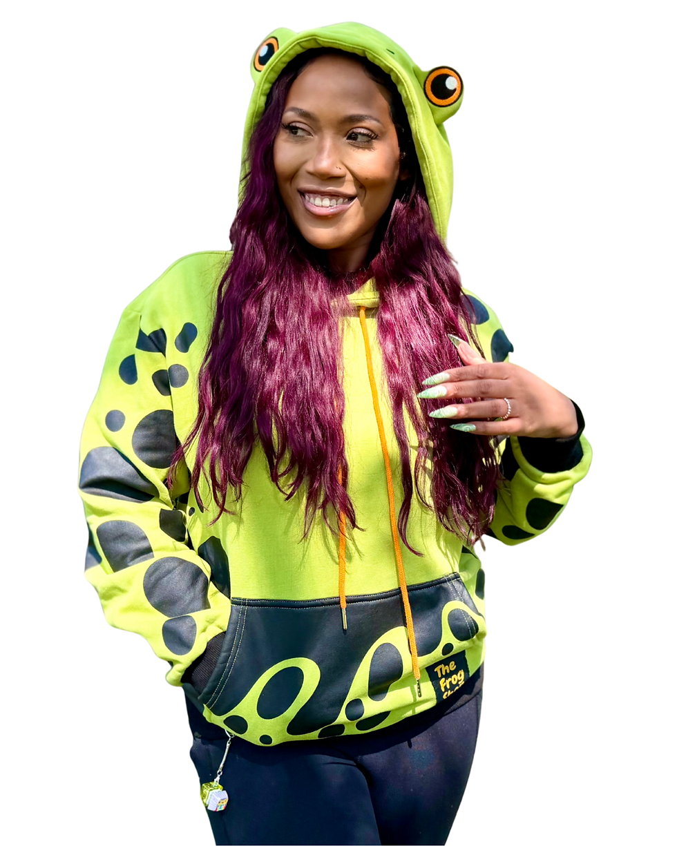 Thumbnail: Green and Black Frog Hoodie