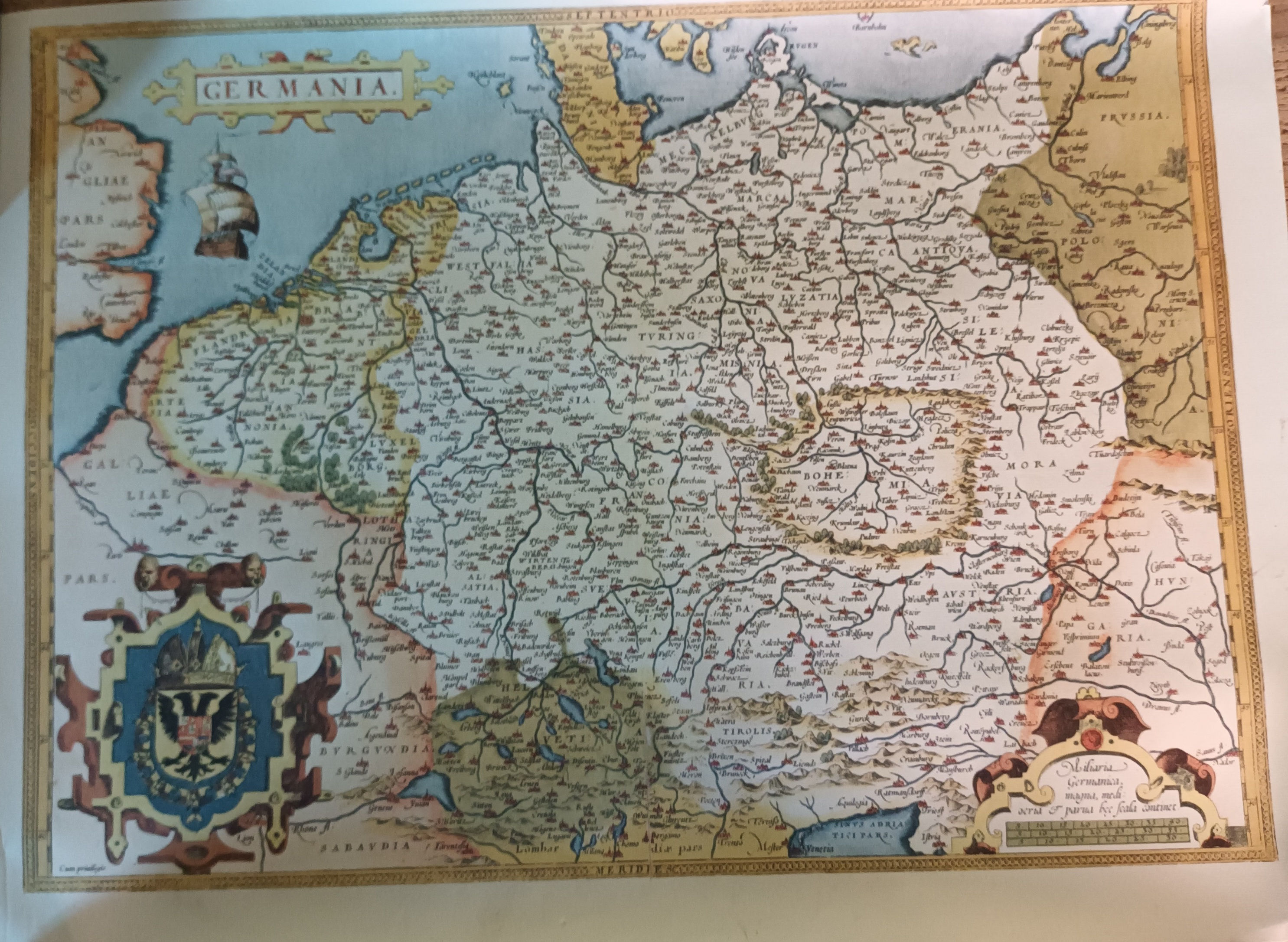 Landkaart Germania