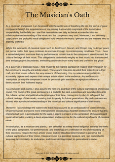 THE MUSICIAN'S OATH