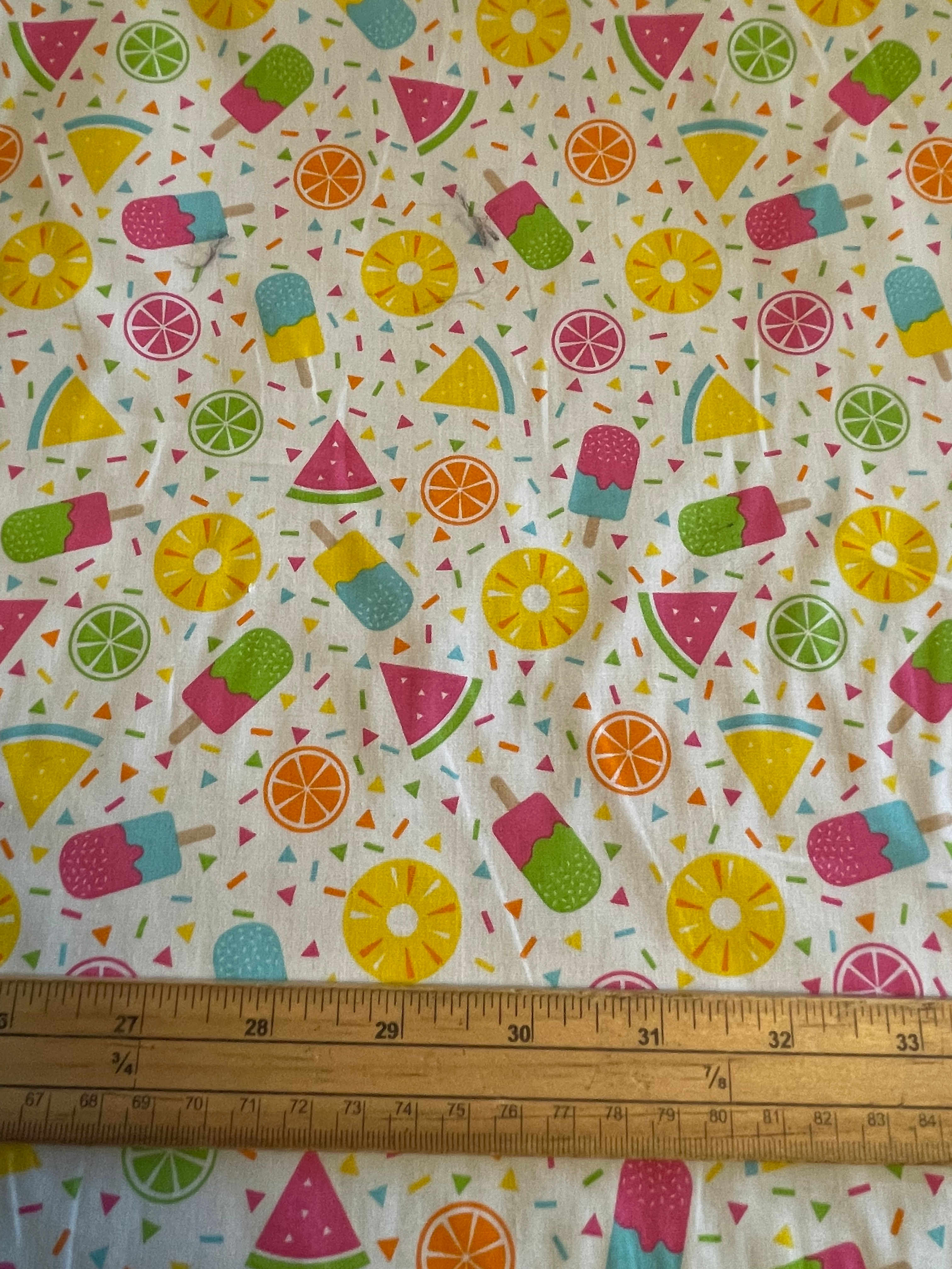 Ice Lolly & Fruit  - Rose & Hubble - 100% Cotton