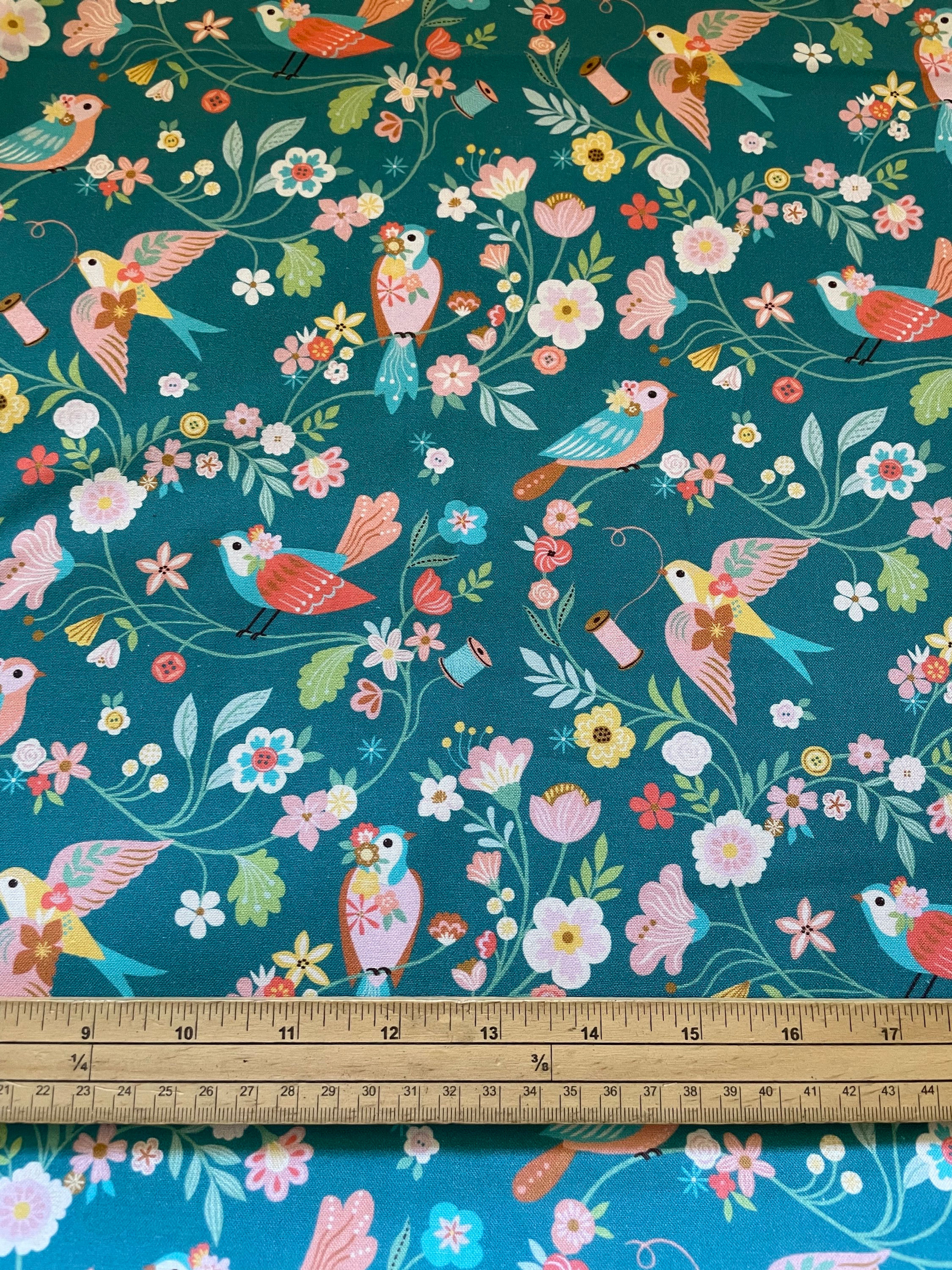 Birds Aviary - Sewing - 100% Cotton