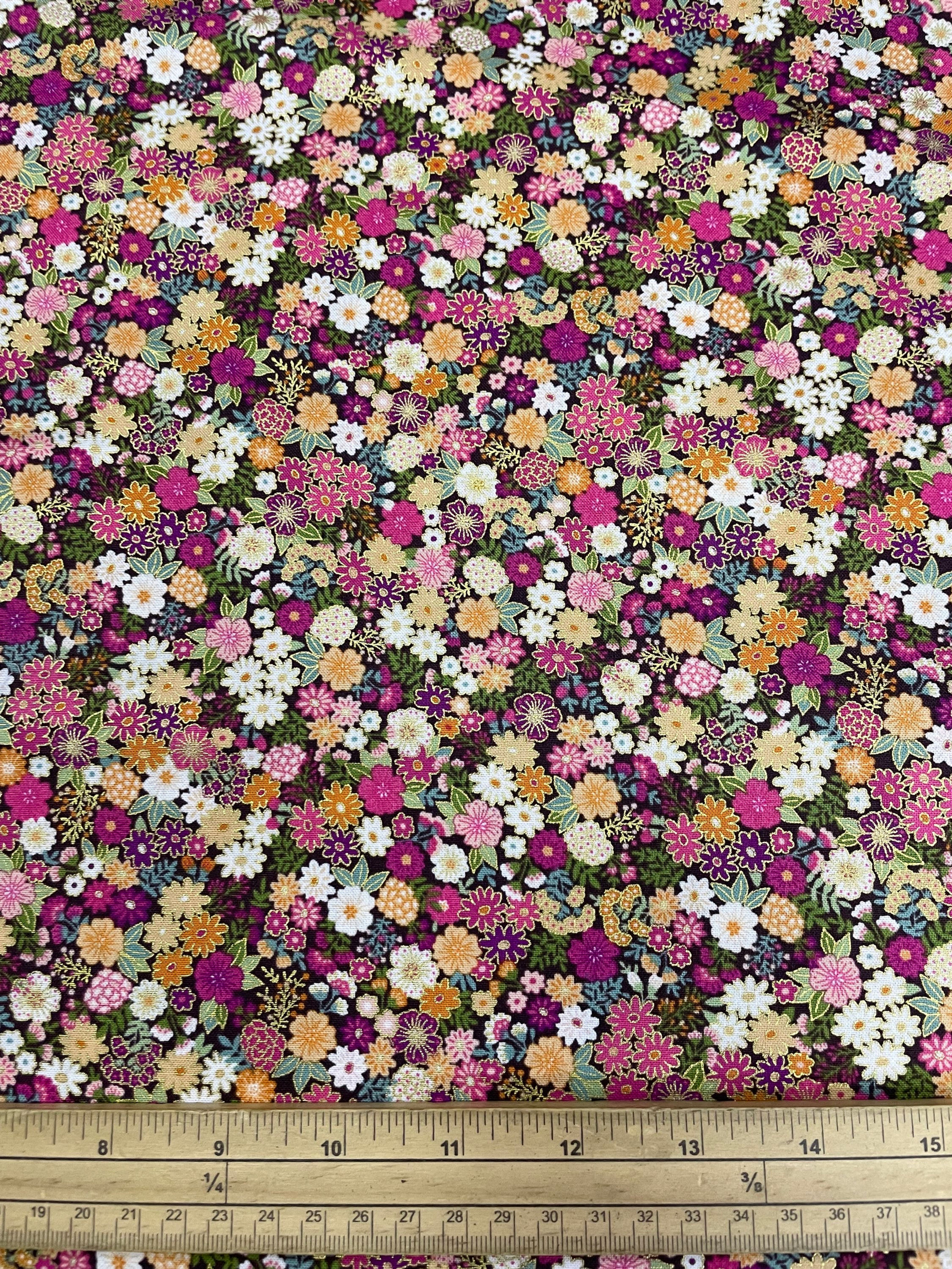 Luxe Mini Floral Pink - 100% Cotton