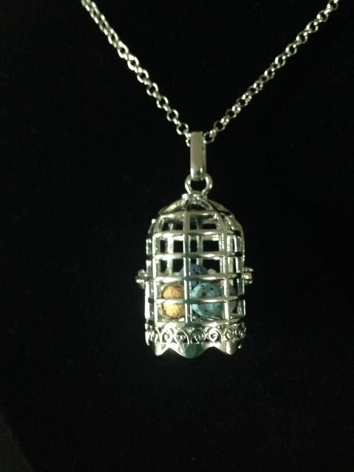 Bird Cage Aromatherapy Necklace