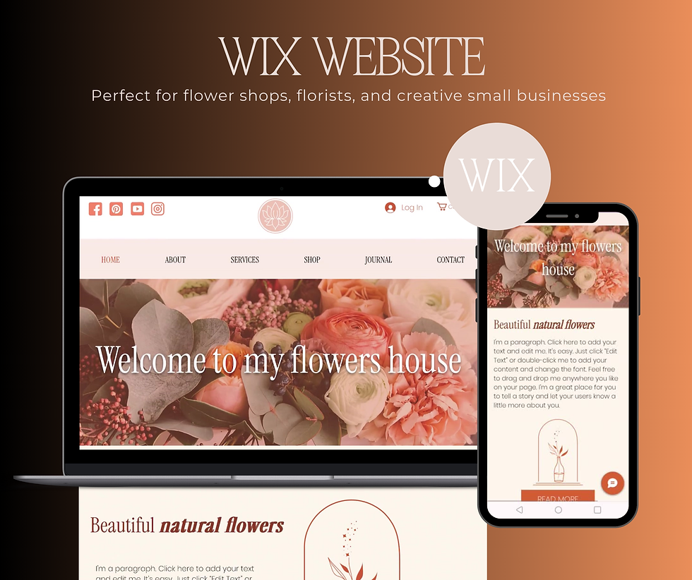 Miniature : E-commerce Wix Website Template – Online Store Design