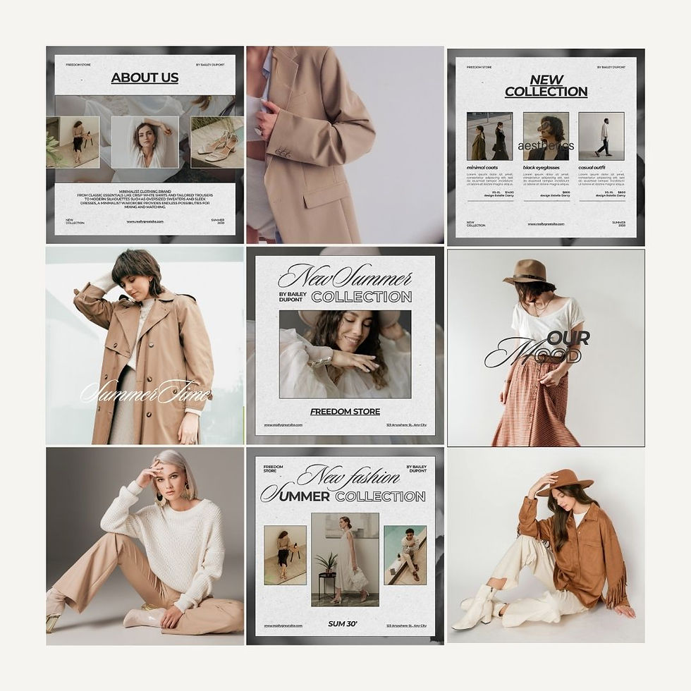 Minimalist Fashion Social Media Template Pack