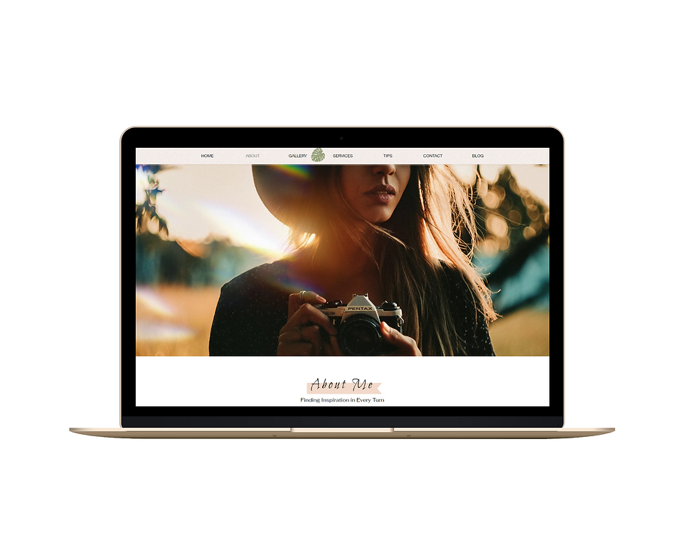Wix Template Website Jane Kelly Photo Studio