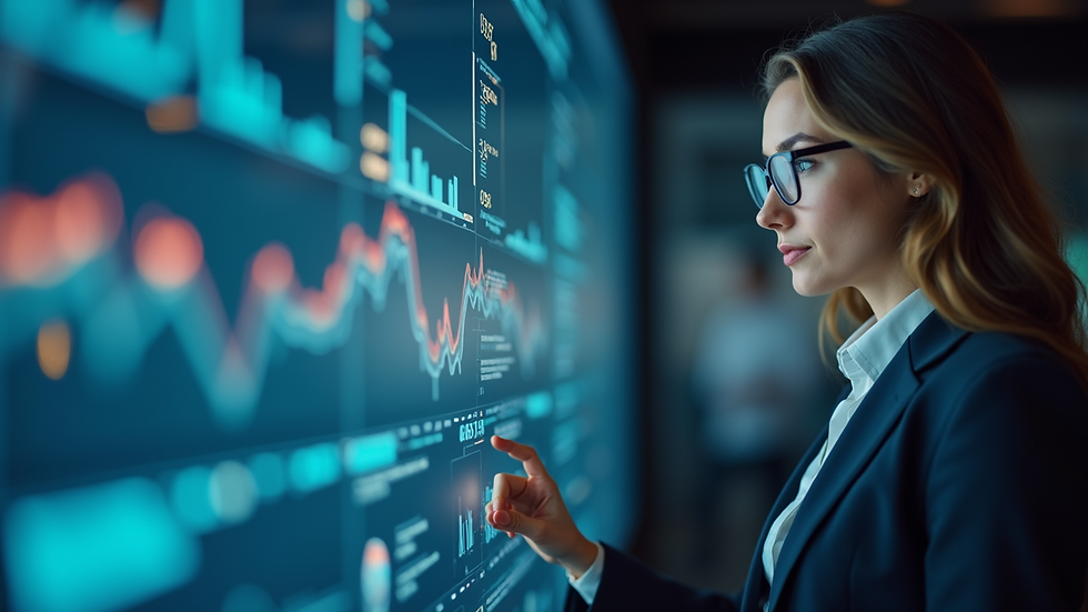 Vue rapprochée d'un écran montrant une analyse de données utilisateur pour améliorer l'UX