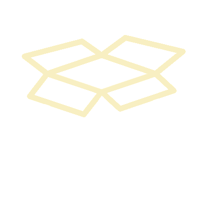 Logo of a cardboard box representing the packaging. It symbolizes the perfume return process. This is a customer experience that allows for the return of purchases within the French Haute Parfumerie brand based in Paris, Herbaux.