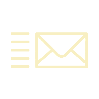 Emoticône d'enveloppe représentant les services de contact de la marque de haute parfumerie française Herbaux.