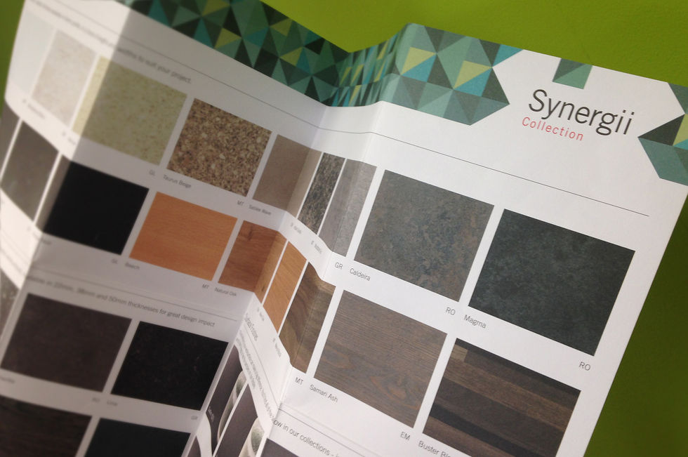 Wilsonart Synergii range product leaflet