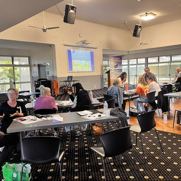 Writers workshop in progress