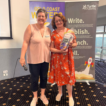 Two women at Gold Coast Writers event