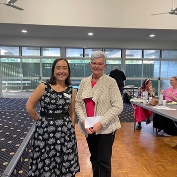 Two women at Gold Coast Writers meeting