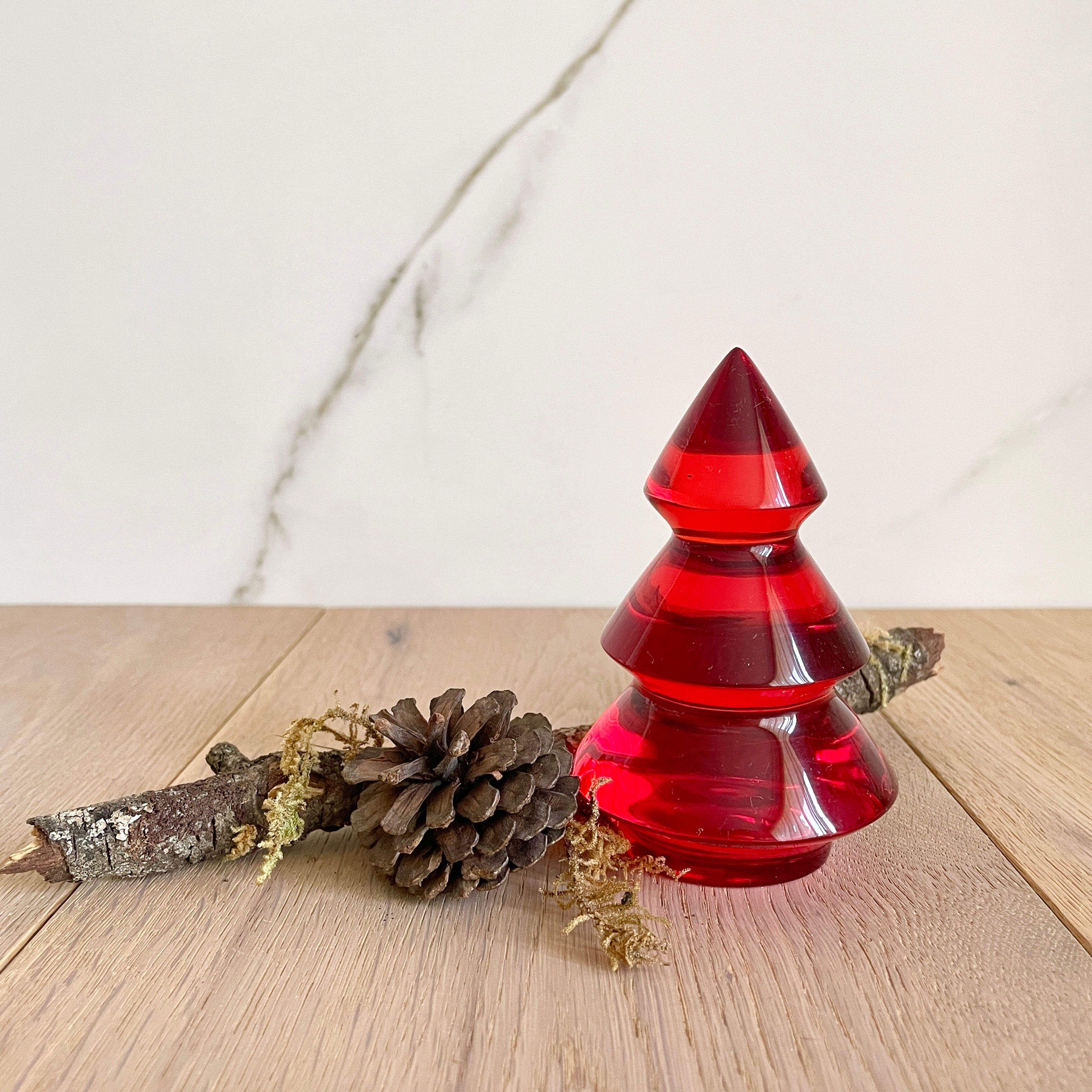 Arbol de Navidad Chico Rojo