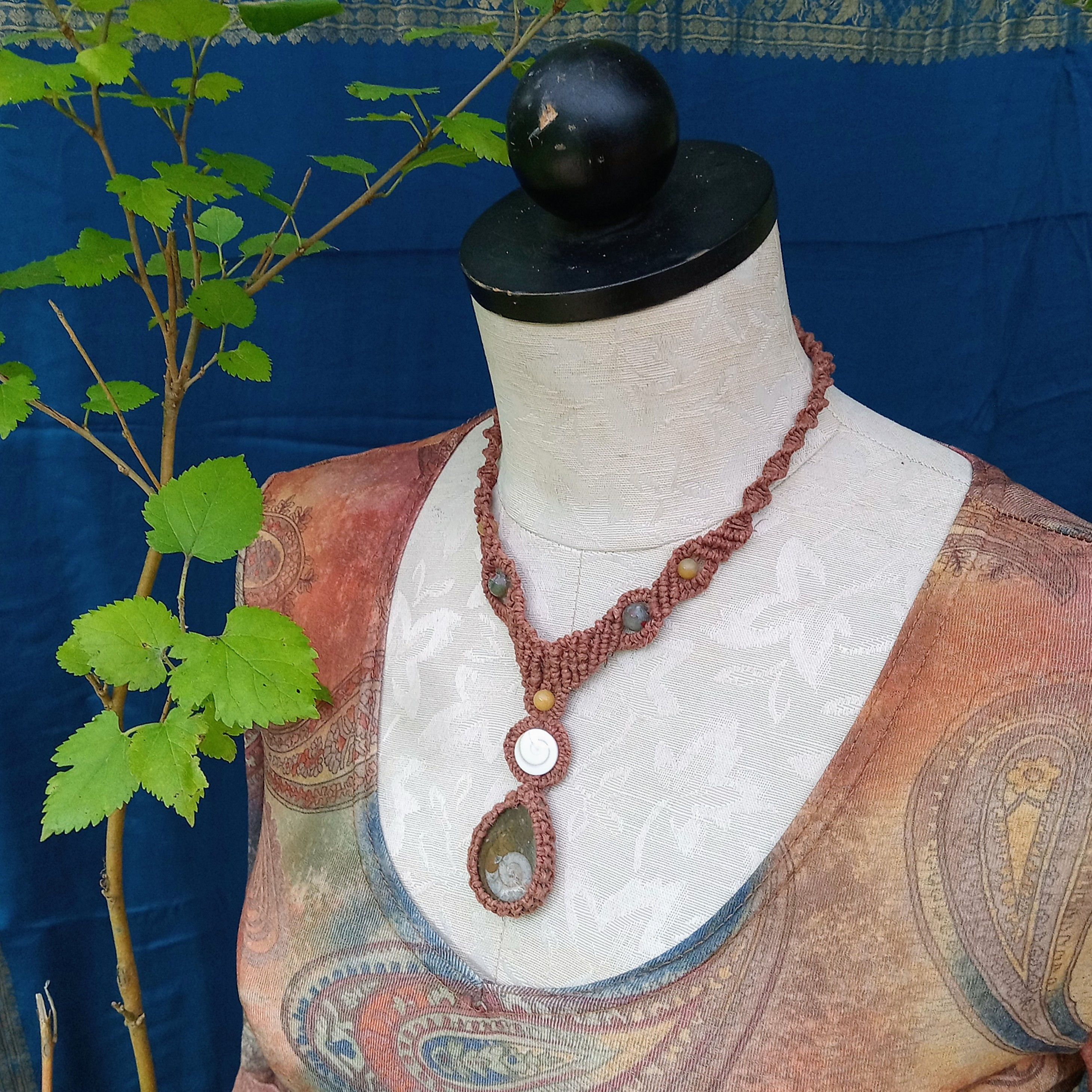 Ammonite Charm Necklace