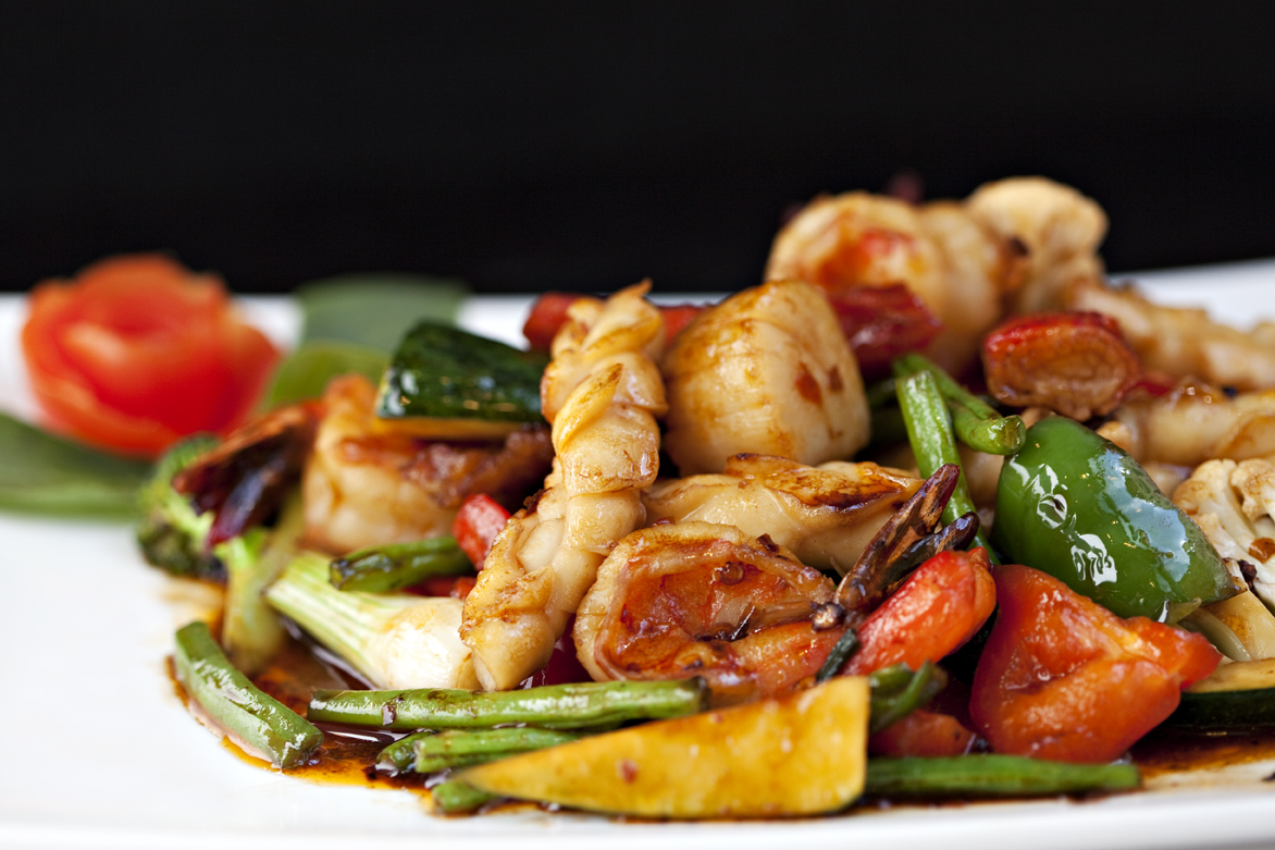 Arranged Food and Objects