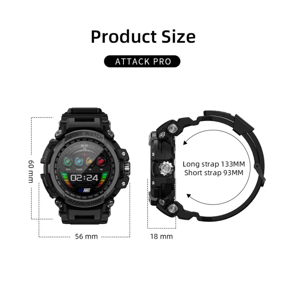 Thumbnail: Rugged Outdoor Smartwatch with Bluetooth Calling