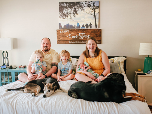 In Home Newborn Photoshoot near Jacksonville, Florida