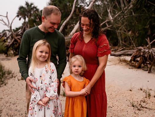 Family Photos near beautiful river preserve in Ponte Vedra, Florida