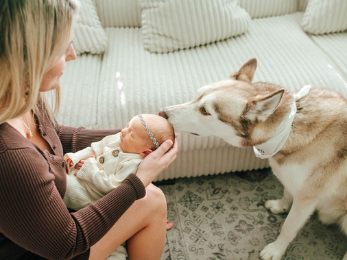 Capturing Sweet Moments: Why do a Newborn Photoshoot at Home (and Include Your Dog!)