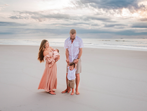Newborn Photography on the Beach at Sunrise is always a good idea