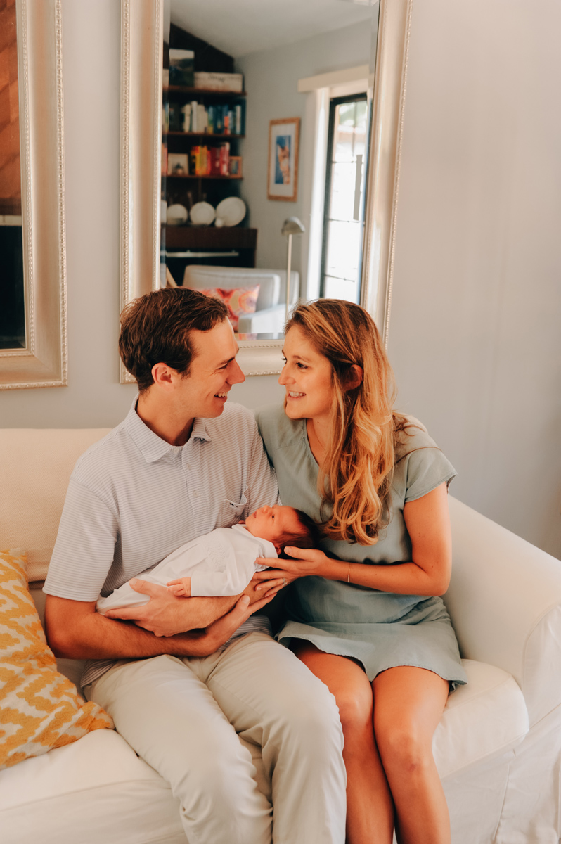 in home newborn portraits