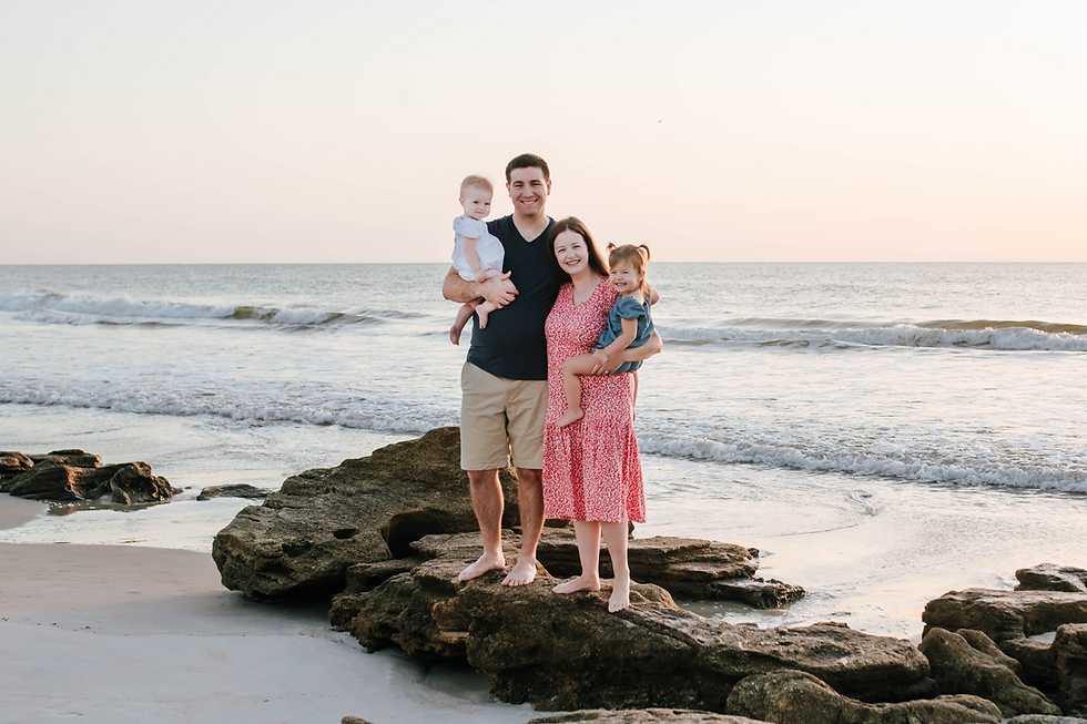 beach family photography in st augustine beach fl