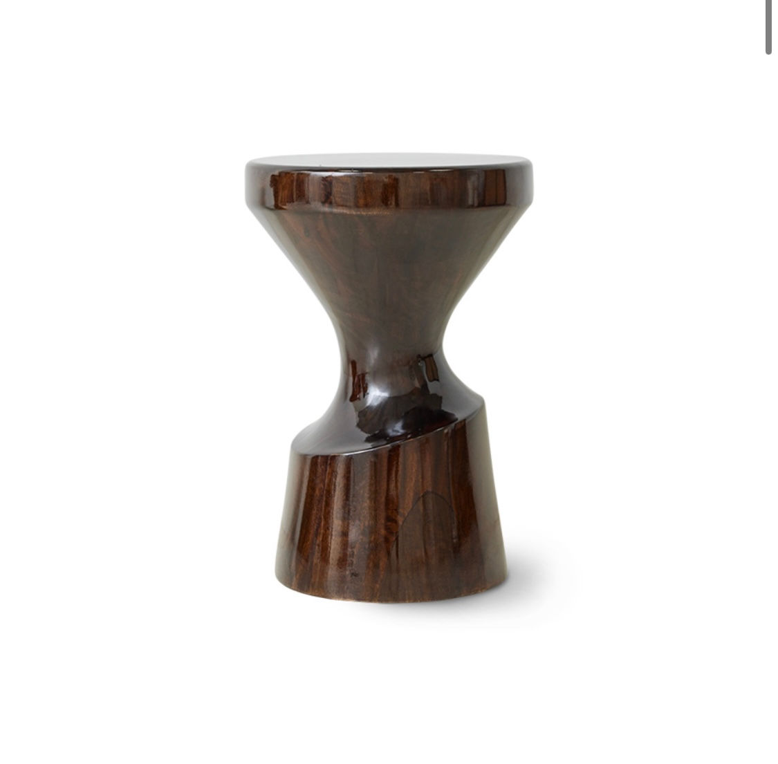 MESA AUXILIAR, WOODEN STOOL BURGUNDY - HKliving