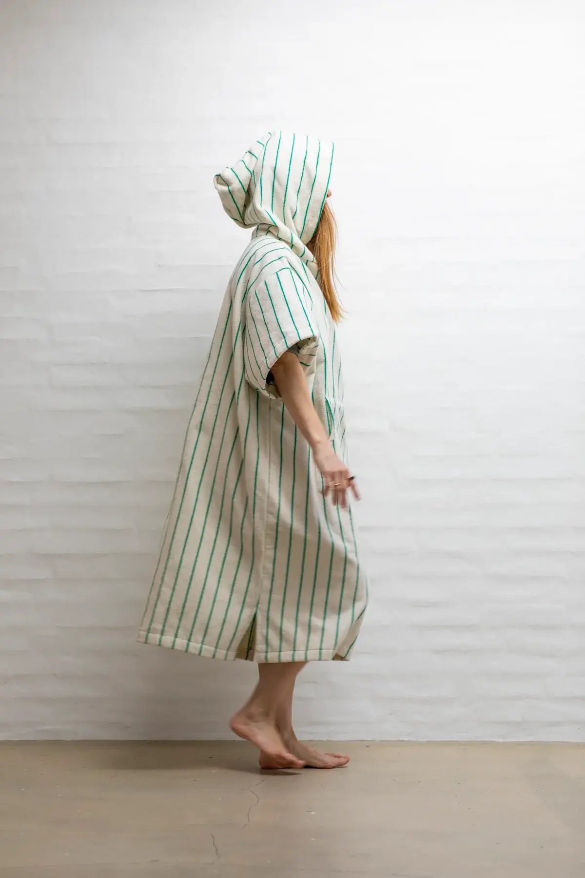 Hoodie, Naram, White/Grass - Bongusta