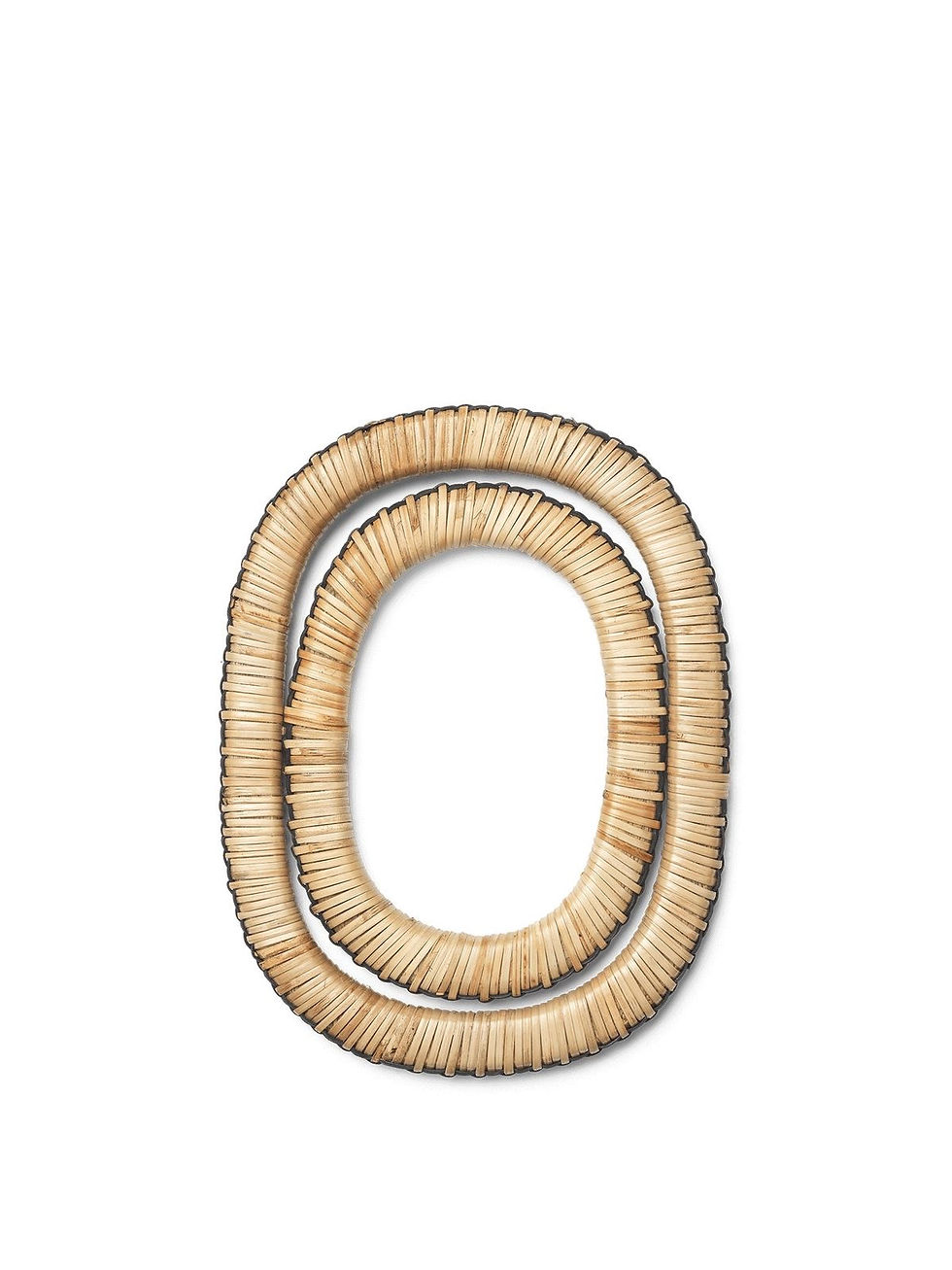 SALVAMANTELES DE TEJIDO, SET 2, NATURAL/NEGRO - FERMLIVING