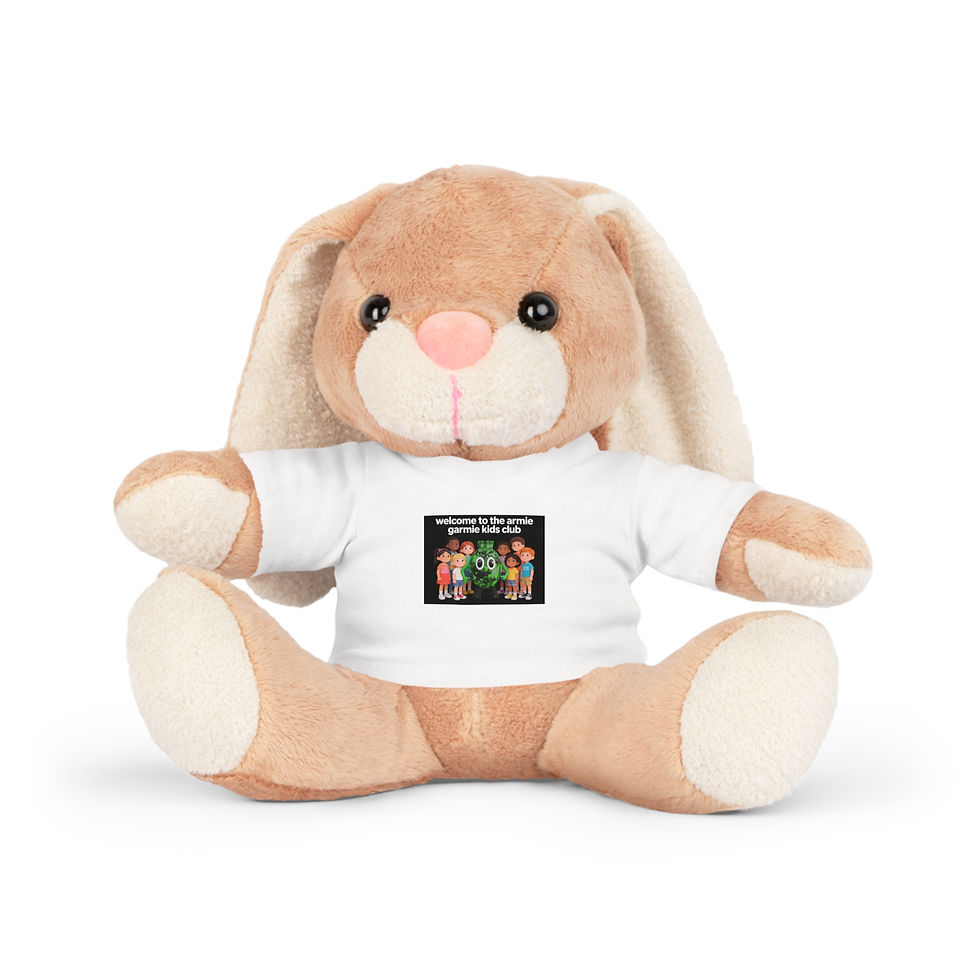 Thumbnail: Welcome to the Diner Plush Bear with Graphic Tee — Cute Retro Diner Crew Gift