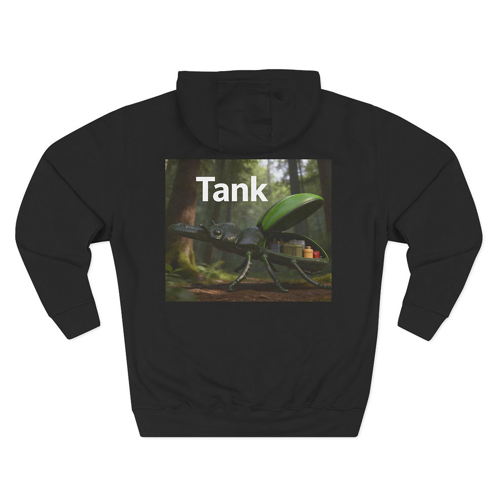 Thumbnail: Three-Panel Fleece Hoodie