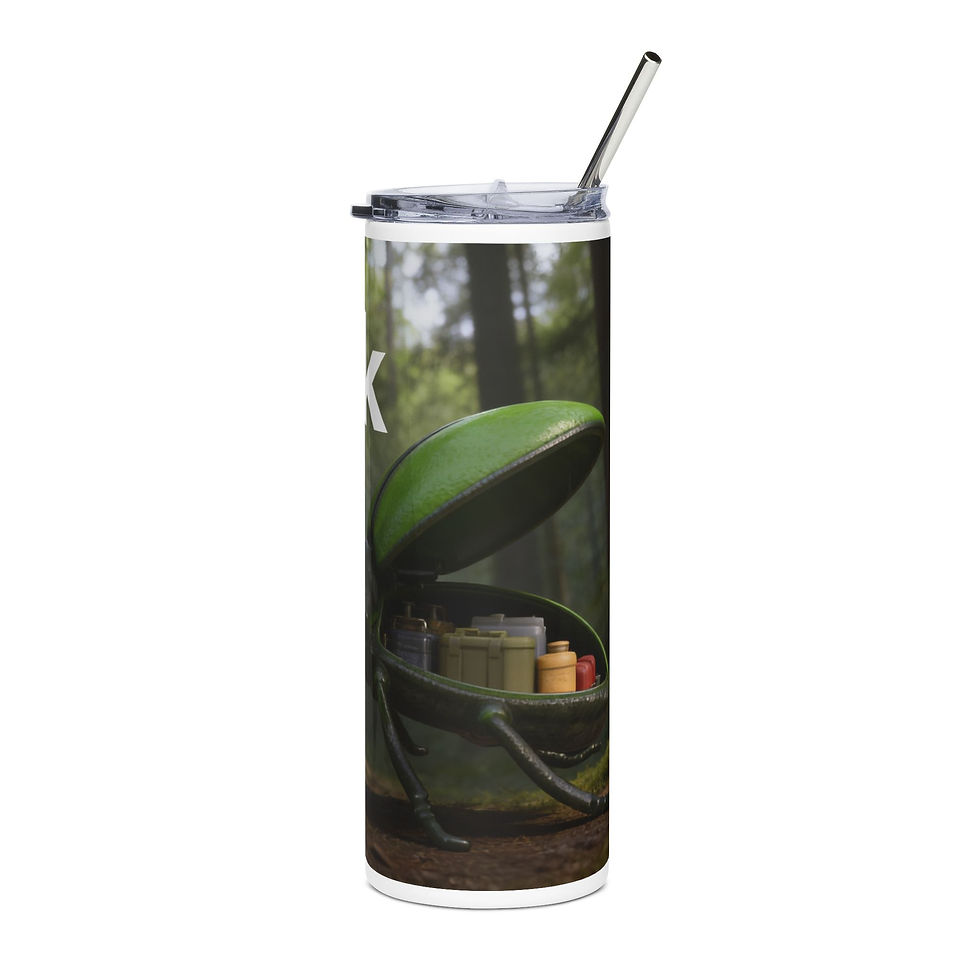 Thumbnail: Bug Forest 20oz Stainless Steel Tumbler — 'Tank' Design