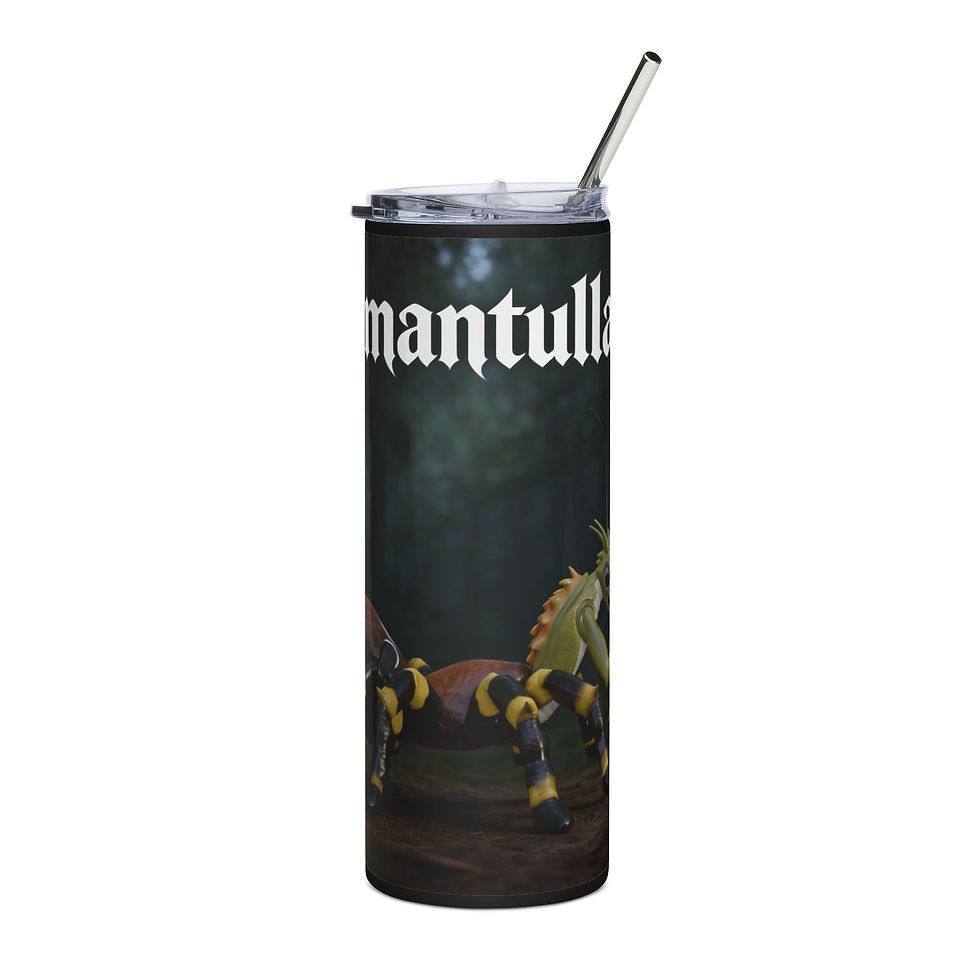 Thumbnail: Tumbler — "Mantulla" Forest Beetle Stainless Steel 20oz Travel Tumbler