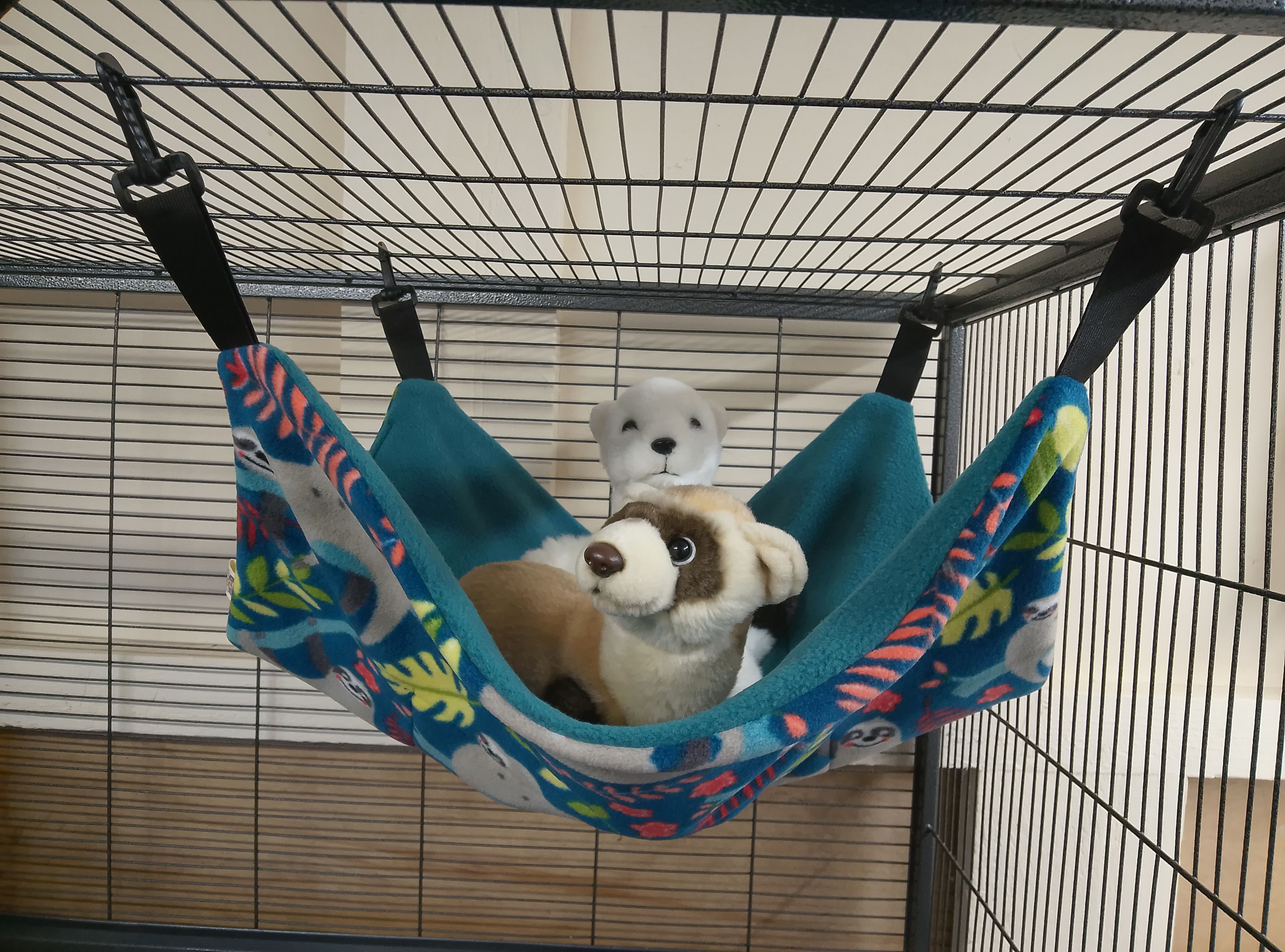 19" Hammock, Cute Sloths.