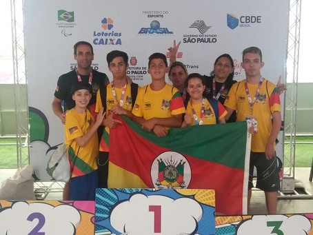 Atletas gaúchos conquistam várias medalhas nas Paralimpíadas Escolares