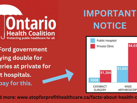 Stop the privatization of our public health care