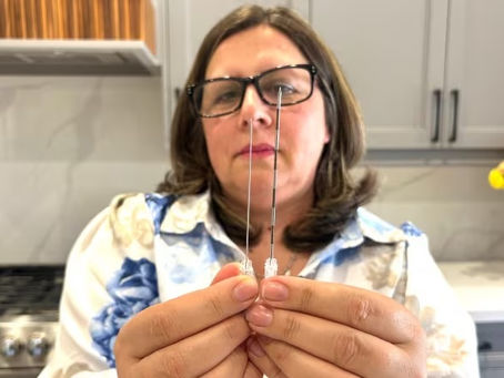She's living with a needle left in her spine, yet no one will tell her which doctor did it