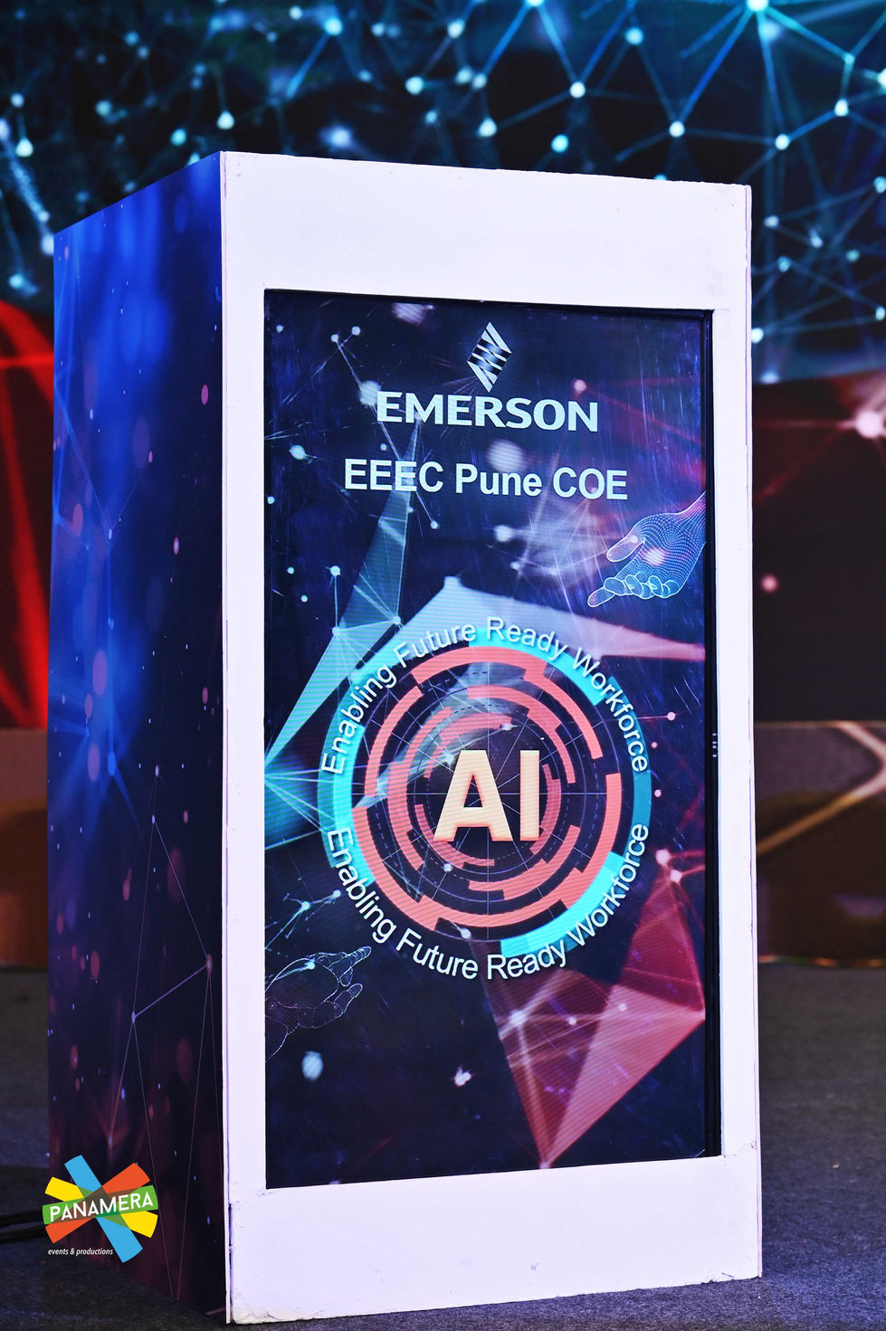 AI event set up for conference